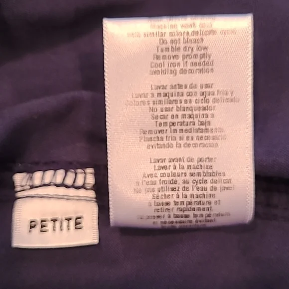 SAPPHIRE Navy Blue Scrub Set, Top XL And Pants Large Petite - Picture 14 of 16